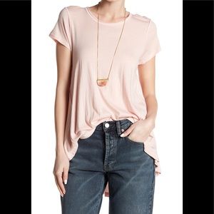 NWT Free People It’s Yours Tee Pink M